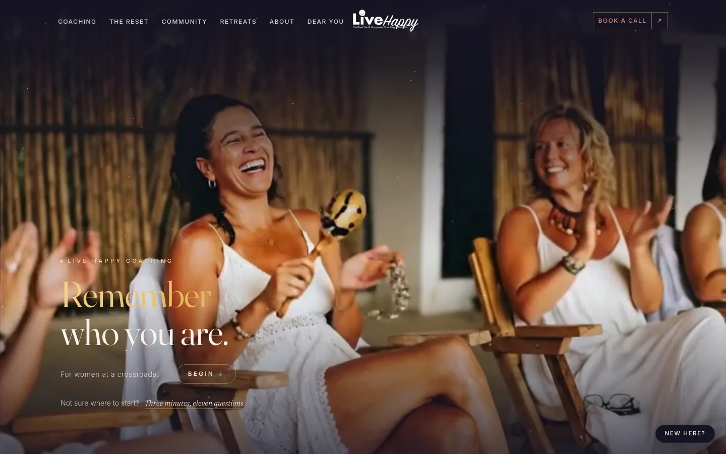 Live Happy Coaching website
